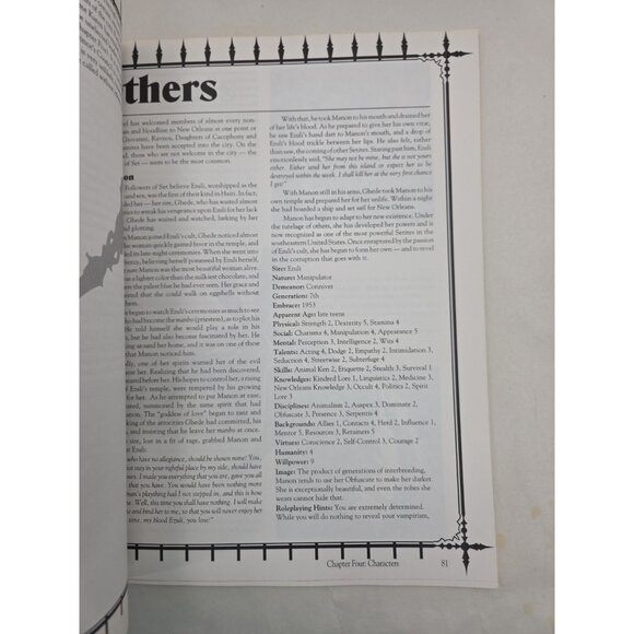 White Wolf Vampire The Masquerade New Orleans by Night Soft WW2209 1994 Good - Picture 7 of 10